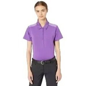 2/$30 Adidas Ultimate 365 Colorblock Short Sleeve Athletic Polo Women's Medium